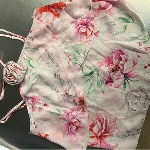 cupcakes & cashmere Pink Floral Camisole